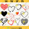 Heart SVG Bundle Love SVG bundle Heart cut file Heart clipart Heart svg files for silhouette Heart files for cricut svg eps png Design 2991