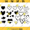 Heart SVG Bundle PNG PDF Cricut Silhouette Cricut svg Silhouette svg Simple Hearts Svg Valentine day svg Love svgDoodle heart svg Design 1980