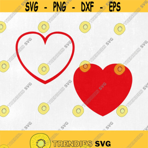 Heart SVG Cut File Instant Download Vinyl Craft Cutting File Die Cut Template Instant Download. Design 275