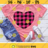 Heart Svg Buffalo Plaid Heart Svg Valentines Day Svg Love Cut Files Valentine Svg Dxf Eps Png Girls Woman Clipart Silhouette Cricut Design 2558 .jpg