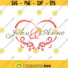Heart Wedding Valentines Day Frame Embroidery Design Monogram Machine INSTANT DOWNLOAD pes dst Design 499