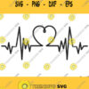 Heart beat SVG Ekg svg Heartbeat Clipart Vector Cut files Circut Heartbeat svgHealthcare svg Heartbeat line svg Nurse lifePulse Iron