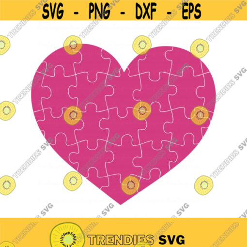 Heart svg puzzle svg Valentines day svg png dxf Cutting files Cricut Funny Cute svg designs print for t shirt Design 515