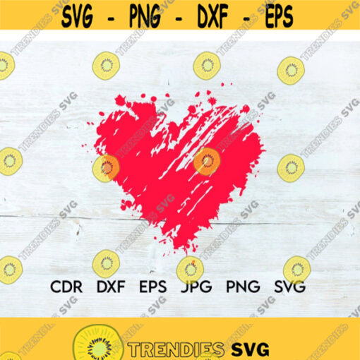 Heart svg vector heart silhouette love clipart love svg distressed heart png Design 157