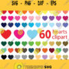 Hearts ClipartHeart Clip artHearts Instant DownloadValentine Clipartrainbow heartDigital Hearts ClipartColorful Clip artvalentine day