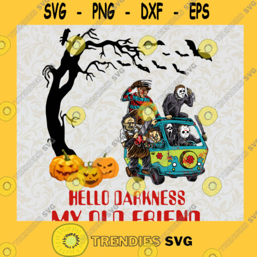 Hello Darkness My Old Friend SVG Truck Horror SVG Horror Halloween SVG Halloween SVG