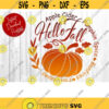 Hello Fall Pumpkin SVG Pumpkin Svg Files For Cricut Hello Fall Svg Files Fall Pumpkin Clipart Fall Quote Svg Fall Pumpkin Sign Svg .jpg