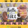 Hello Fall SVG Autumn Home Decor Fall PNG Cricut File Instant Download Fall Design Pumpkin Clipart Fall Welcome Fall Yall svg Design 9