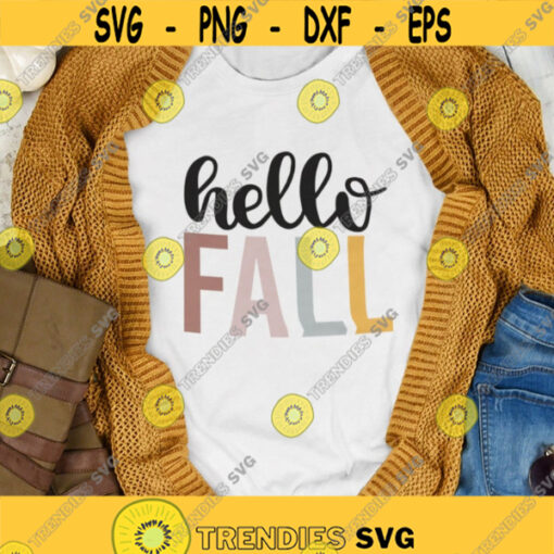 Hello Fall SVG Fall SVG Fall sign SVG Digital cut files