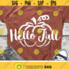 Hello Fall Svg Fall Cut Files Autumn Sign Svg Thanksgiving Svg Dxf Eps Png Cute Pumpkin Quote Clipart Farmhouse Svg Silhouette Cricut Design 1458 .jpg