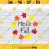 Hello Fall Svg Happy Fall Svg Leaf Wreath Svg Leaf Svg Fall Vibes SVG Fall Leaves SVG Autumn SVG Leaves Svg Fall Decor Svg