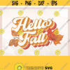 Hello Fall png Retro Fall png Fall Decal Fall Shirt Design Autumn png Hello Fall sublimation design