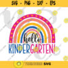 Hello Kindergarten Rainbow SVG Back to School SVG Rainbow Heart Svg Back to School svg Cutting File for Cricut 645