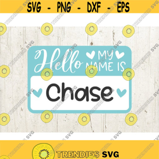 Hello My Name Is SVG hello Im new here svg Newborn SVG for Cricut and Silhouette dfx png hello svg Name Tag svg Design 311
