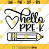 Hello Pre K Decal Files cut files for cricut svg png dxf Design 105