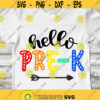 Hello Pre K SVG Back To School SVG PreK Svg First Day Of School SVG Preschool cut files