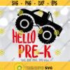 Hello Pre K SVG Pre K Boy svg Monster Truck svg Boys Shirt svg Back To School svg First Day Of Pre K svg Pre Kindergarten svg Design 76