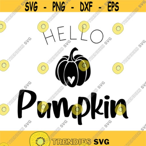 Hello Pumpkin Decal Files cut files for cricut svg png dxf Design 330