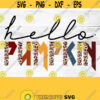 Hello Pumpkin PNG File for DTG Printing Fall Sublimation Designs Downloads T Shirt Design ClipartHello Pumpkin Fall Leopard PNG Design 73