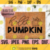 Hello Pumpkin SVG Autumn Home Decor Fall Cricut Cut File Instant Download Fall Design Cute Pumpkin Clipart Fall Doormat PNG Design 948
