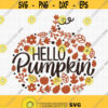 Hello Pumpkin SVG Hello Fall Svg Happy Thanksgiving Svg Pumpkin Svg Fall Svg Autumn Svg Fall Pattern Pumpkin Svg Floral Pumpkin Svg Design 458