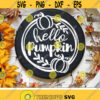 Hello Pumpkin Svg Welcome Fall Sign Cut Files Door Hanger Svg Autumn Round Sign Svg Dxf Eps Png Thanksgiving Svg Silhouette Cricut Design 3192 .jpg
