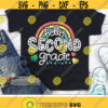 Hello Second Grade Svg Back To School Cut Files Teacher Svg Dxf Eps Png 2nd Grade Shirt Design Rainbow Svg First Day Silhouette Cricut Design 2501 .jpg