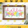 Hello Spring Svg Spring Quote Cut Files Farmhouse Sign Design Spring Flowers Svg Dxf Eps Png Welcome Spring Clipart Cricut Silhouette Design 1044 .jpg