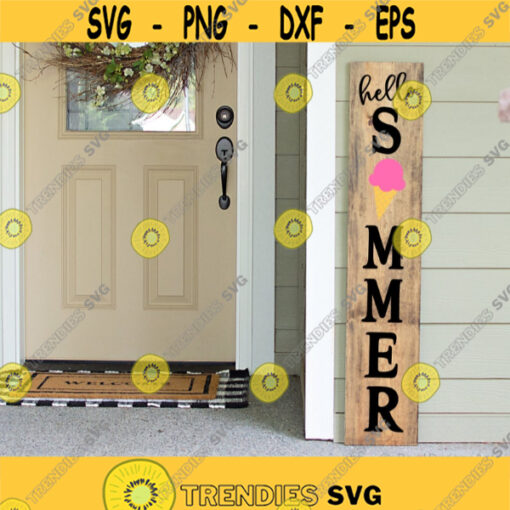 Hello Summer Porch Sign Svg Welcome Porch Sign Summer Svg Funny Porch Sign Svg Farmhouse Svg Cut Files for Cricut Png Dxf Design 6134.jpg