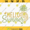 Hello Summer SVG Summer Pineapple SVG Summer Sign Svg Summer Svg Flowers and Hearts Pineapple Svg Happy Summer Svg Summer Decor Svg Design 103