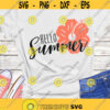 Hello Summer SVG Summer SVG Tropical Flowers digital cut files