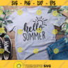 Hello Summer SVG Summer Svg File DXF Silhouette Print Vinyl Cricut Cutting SVG T shirt Designsunny sunshinebeach plese svg Design 418