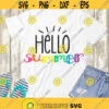 Hello Summer SVG Summer kids shirt SVG Summertime cut files digital downloads