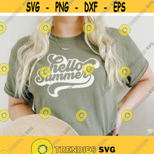 Hello Summer SVG Sunshine summer svg. Summer time svg Summer shirt svg Beach life svg Summer Quote svg Vacation svg png dxf cut files Design 29
