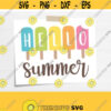 Hello Summer SVG. Cute Printable Popsicle Hello Summer Sign PNG. Beach Cut Files for Cutting Machine. Digital Vector DXF Instant Download Design 474