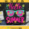 Hello Summer Svg Beach Svg Vacation Cut Files Summer Quote Svg Dxf Eps Png Last Day Of School Svg Sunglasses Svg Silhouette Cricut Design 375 .jpg
