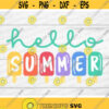 Hello Summer Svg Summer Cut Files Ice Cream Svg Summer Quote Svg Dxf Eps Png Summer Sign Design Popsicle Clipart Cricut Silhouette Design 103 .jpg