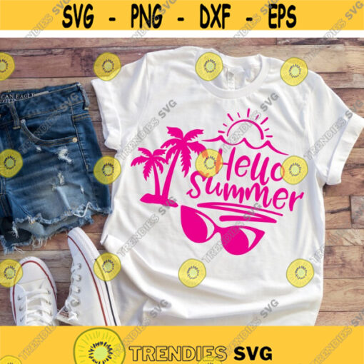 Hello Summer svg Vacation svg Summer Break svg dxf eps Summer Shirt Design Print File Cut File Cricut Silhouette Digital Download Design 881.jpg