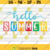 Hello Summer with Popsicles SVG Popsicle SVG Cut File clipart printable vector commercial use instant download Design 481