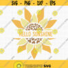 Hello Sunshine Svg Summer Svg Beach Svg Happy Summer Svg Hello Sunshine Shirt Svg Hello Sunshine Sign Svg Sunflower Sunshine Svg Design 461