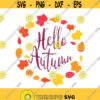 Hello autumn svg autumn svg fall svg png dxf Cutting files Cricut Funny Cute svg designs print for t shirt quote svg Design 670