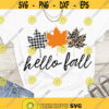 Hello fall SVG Fall SVG Fall Leaves svg leopard leaves svg