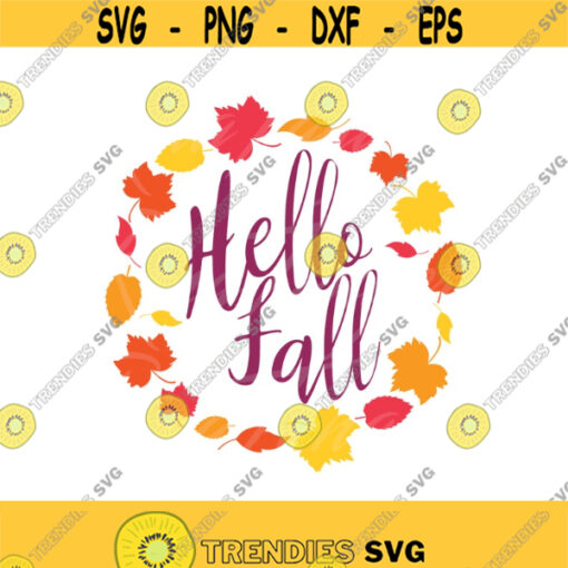 Hello fall svg fall svg autumn svg png dxf Cutting files Cricut Funny Cute svg designs print for t shirt quote svg Design 669