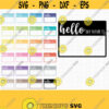 Hello my name is SVG. Baby Name Tag Cut Files. Newborn Sign Baby Photo Prop Card Rainbow School Labels dxf eps png jpg pdf Stickers Design 740