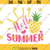 Hello summer svg pineapple svg summer svg png dxf Cutting files Cricut Funny Cute svg designs print for t shirt quote svg Design 430