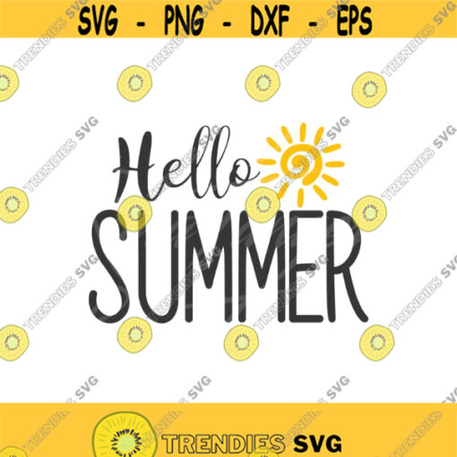 Hello summer svg summer svg png dxf Cutting files Cricut Cute svg designs print for t shirt quote svg Design 850