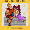Hercules Cartoon Hercules and Megara Sit On The Stairs Disney Animated Movie American Fictional Cartoon Characters SVG Digital Files Cut Files For Cricut Instant Download Vector Download Print Files