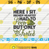 Here I sit broken hearted SVG Bathroom Humor Cut File clipart printable vector commercial use instant download Design 348