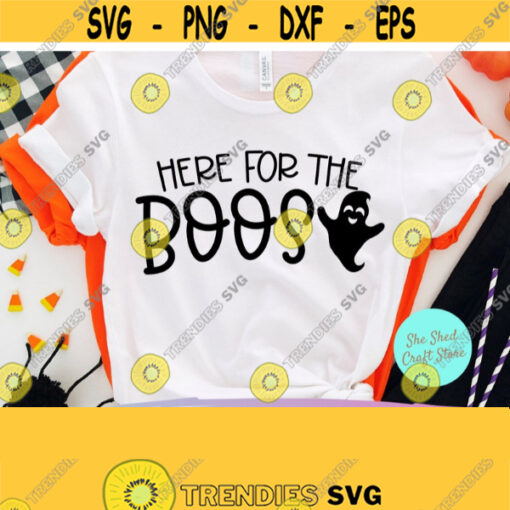 Here for the Boos Halloween svg Cute Ghost SVG Alcohol svg Funny Quote svg Halloween Mom Svg Wine svg files Mom Shirt svg Design 852