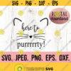 Here to Purty SVG Bachelorette Shirt SVG Cat Bachelorette Cricut Cut File Digital Download Meowied svg Bridal Party Cat Lover Design 163